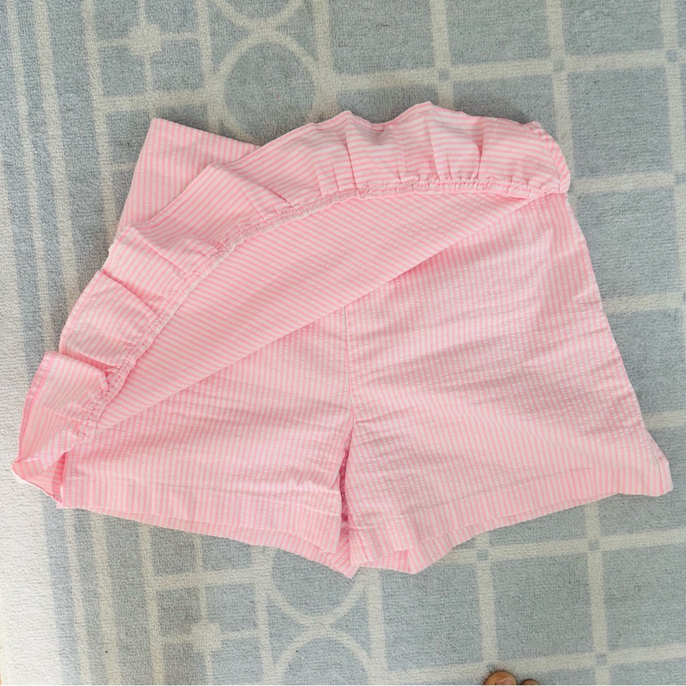 Lilly Pulitzer Faye Skort in Capri Coral Seersucker size 0 like new - Picture 6 of 14